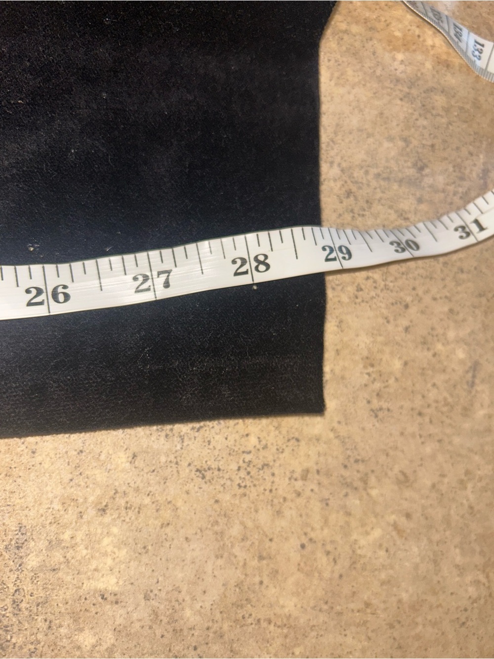 Talbots Pants - black velvet flat front skinny w/ankle slits - Picture 12 of 12
